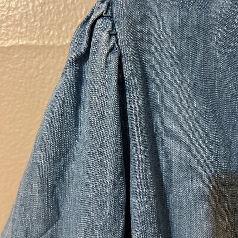 For The Republic women’s denim  button up shirt size small - Picture 3 of 8